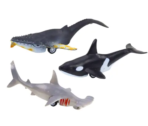 Figurines Vehicles Sea Animals Friction Drive Shark Killer Whale 6 pcs Figurines Vehicles Sea Animals Friction Drive Shark Killer Whale 6 pcs