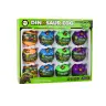 Dinosaur Rolling Eggs 12 Pieces Set Colorful
