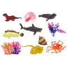 Egg With Figurines of Sea Animals Plants Octopus 26 El