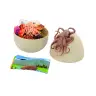 Egg With Figurines of Sea Animals Plants Octopus 26 El