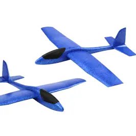 Large Styrofoam Airplane Foam Light Glider Blue 68CM Large Styrofoam Airplane Foam Light Glider Blue 68CM