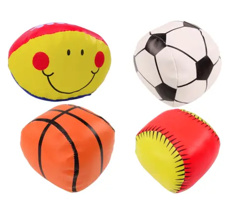Soft Sports Balls Basketball Rugby Football Baseball Set of 4. Soft Sports Balls Basketball Rugby Football Baseball Set of 4.