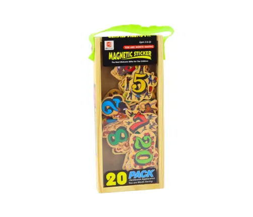 Set of Wooden Number Picture Magnets, 20 pieces Set of Wooden Number Picture Magnets, 20 pieces