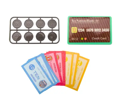 Cash Register Learning to Count Coins Shopping Cart Lights Sounds Pink
