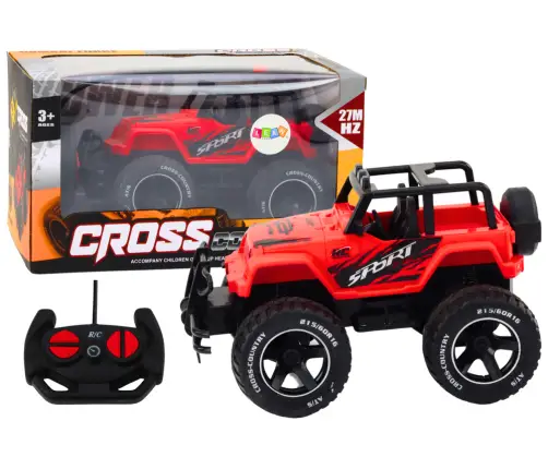 Radiovadāmā mašīna ar pulti Off-Road Car Red Radiovadāmā mašīna ar pulti Off-Road Car Red