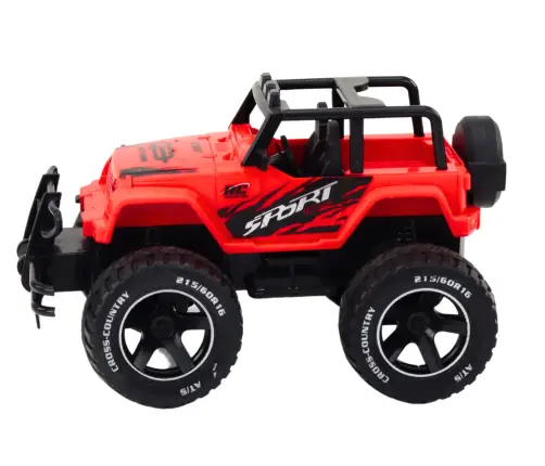 Radiovadāmā mašīna ar pulti Off-Road Car Red Radiovadāmā mašīna ar pulti Off-Road Car Red