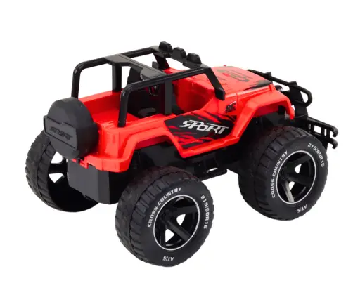 Radiovadāmā mašīna ar pulti Off-Road Car Red Radiovadāmā mašīna ar pulti Off-Road Car Red