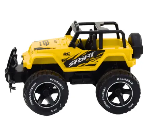 Radiovadāmā mašīna ar pulti Off-Road Car Yellow Radiovadāmā mašīna ar pulti Off-Road Car Yellow