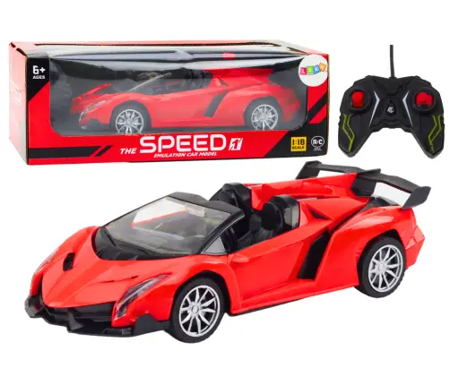 Radiovadāmā mašīna ar pulti Sports Car Auto Red Radiovadāmā mašīna ar pulti Sports Car Auto Red