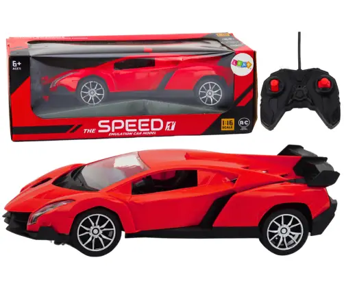Radiovadāmā mašīna ar pulti Sports Car 1:16 Red