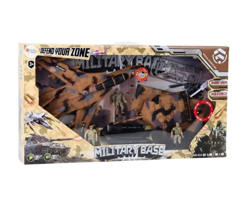 Military Set Military Tank Jet Soldiers Sound Lights