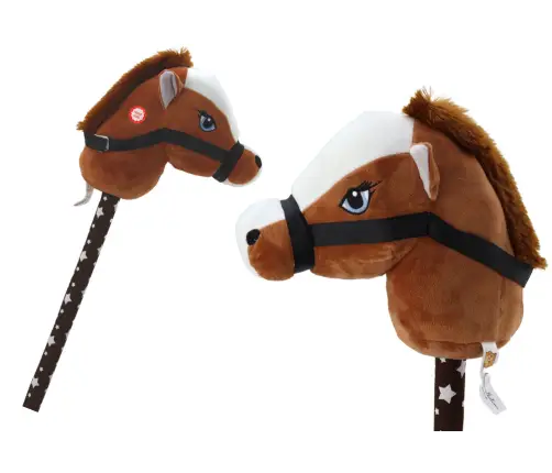 Plush Horse Head On A Stick Hobby Horse Dark Brown Shorthair Horse sounds Plush Horse Head On A Stick Hobby Horse Dark Brown Shorthair Horse sounds
