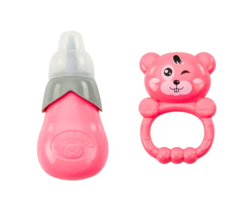 Doll In Navy Blue Dress Peeing Bottle Rattle Sounds Doll In Navy Blue Dress Peeing Bottle Rattle Sounds