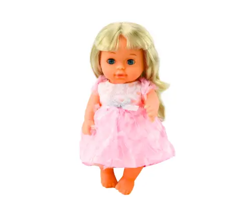 Doll In Light Pink Dress Peeing Bottle Rattle Sounds Doll In Light Pink Dress Peeing Bottle Rattle Sounds