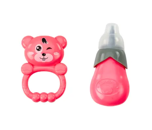 Doll In Light Pink Dress Peeing Bottle Rattle Sounds Doll In Light Pink Dress Peeing Bottle Rattle Sounds