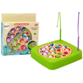 Fishing Arcade Game, 15 pieces of fishing rods, green