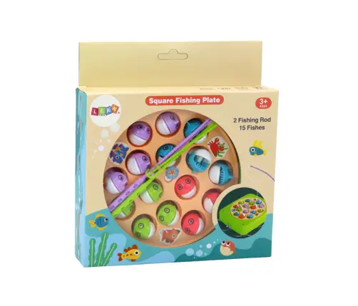 Fishing Arcade Game, 15 pieces of fishing rods, green