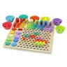 Wooden Puzzle Learning Counting Sorter Fishing