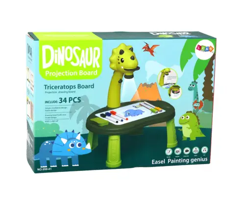 Dinosaur Drawing Projector Game Table 2in1 Chinese Snakes Green Dinosaur Drawing Projector Game Table 2in1 Chinese Snakes Green