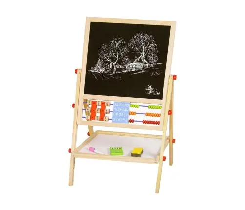 Double-Sided Educational 2in1 Wooden Drawing Board Double-Sided Educational 2in1 Wooden Drawing Board