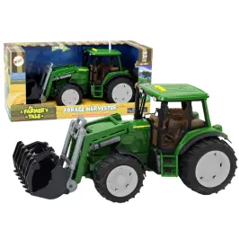 Farm Tractor Excavator Big Green Lights Sounds