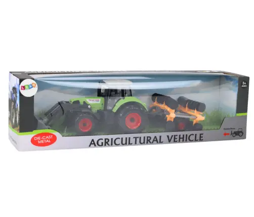 Agricultural Tractor Excavator With Disc Harrow Green Drive