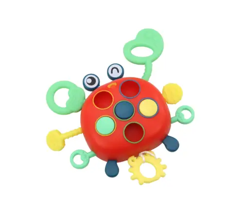 Crab Sensory Interactive Educational Toy For Children Teether