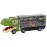 Dinosaur Truck Transport Springs 6pcs Lights Sounds Green