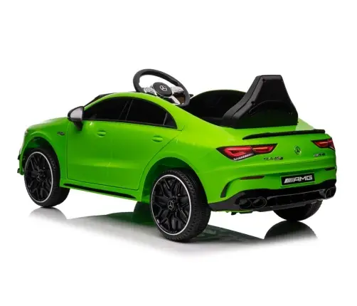 Elektriskā sporta automašīna bērniem Mercedes CLA 45s AMG Green Elektriskā sporta automašīna bērniem Mercedes CLA 45s AMG Green