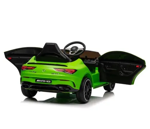 Elektriskā sporta automašīna bērniem Mercedes CLA 45s AMG Green Elektriskā sporta automašīna bērniem Mercedes CLA 45s AMG Green
