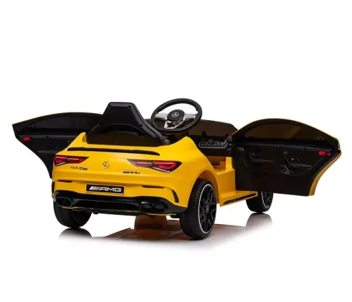 Elektriskā sporta automašīna bērniem Mercedes CLA 45s AMG Yellow