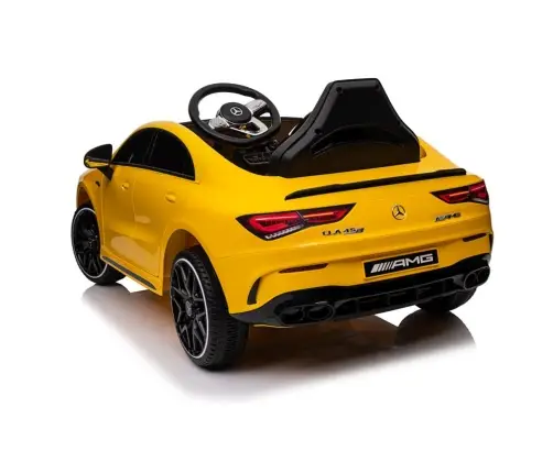 Elektriskā sporta automašīna bērniem Mercedes CLA 45s AMG Yellow