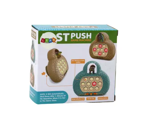 Pop It Dinosaur Arcade Game Console 4 Game Modes Green