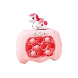 Sensory Game Unicorn Pop It Battery Powered Lights Sounds Pink