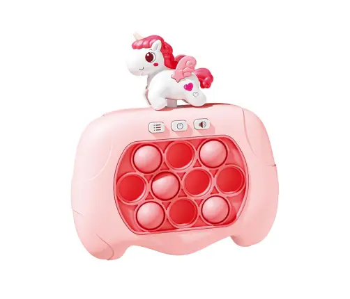 Sensory Game Unicorn Pop It Battery Powered Lights Sounds Pink