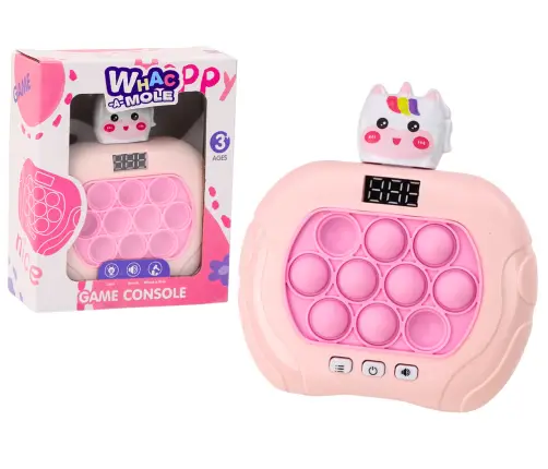 Pop-It Wac A Mole Game Unicorn Lights Sounds Pink Pop-It Wac A Mole Game Unicorn Lights Sounds Pink