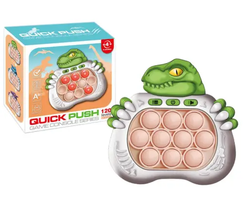 Dinosaur Pop It Sensory Game Battery Powered Lights Sounds Green