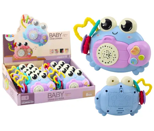 Crab Camera Rattle Projector Battery Operated Sounds Blue Crab Camera Rattle Projector Battery Operated Sounds Blue