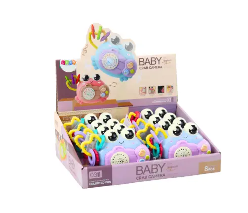 Crab Camera Rattle Projector Battery Operated Sounds Blue Crab Camera Rattle Projector Battery Operated Sounds Blue