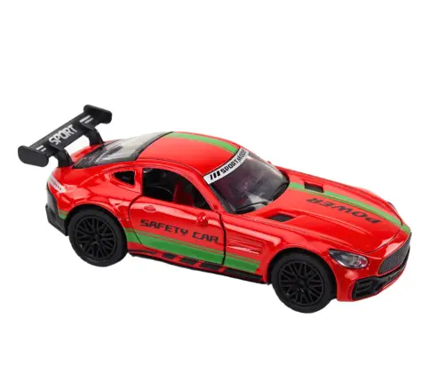 Sports Car Car 1:32 Action Figure Spoiler Metal Red Sounds