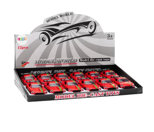 Sports Car Car 1:32 Action Figure Spoiler Metal Red Sounds