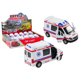 Ambulance Ambulance 1:32 Opening Doors Lights Sounds Drive White