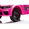 Одноместный электромобиль Dodge Charger Police Pink