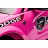 Одноместный электромобиль Dodge Charger Police Pink