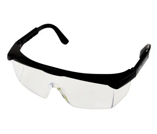 Safety Glasses Adjustable Arms Black