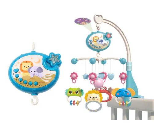 Carousel For Bed Projector Music Box Lamp 400 Lullabies Blue