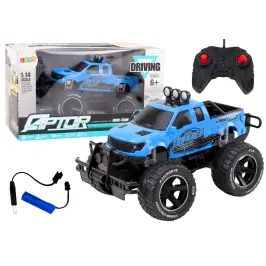 RC off-road car 1:14  Blue Remote Control Rubber Wheels
