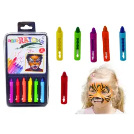 Set of 6 Colorful Face Painting Crayons Set of 6 Colorful Face Painting Crayons