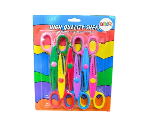 Creative Scissors Colorful Decorative Scrapbooking Decorative Patterns 6 pcs.