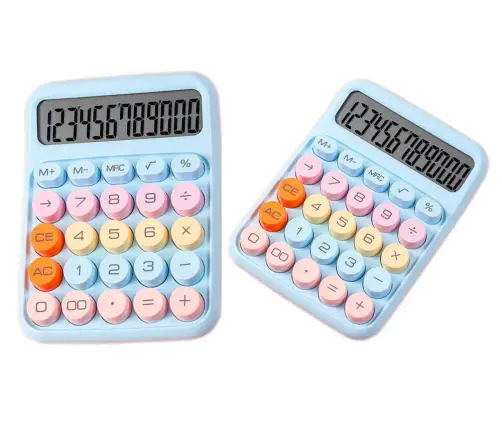 Calculator Blue Office Science Multifunctional Colorful Electronic